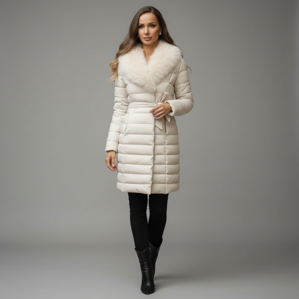 ZIMSKA JAKNA AURORA WHITE FUR